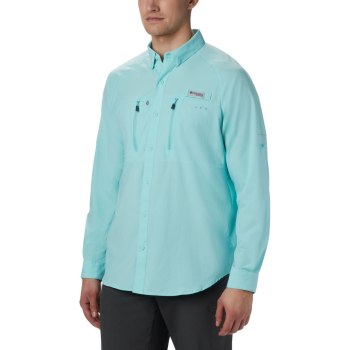 Columbia Muške Košulje - PFG Terminal Tackle Long Sleeve Woven Svijetlo Plave | DTJM-68239